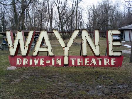 Wayne Drive-In Theatre - OLD SIGN FROM WHIT WHITWORTH